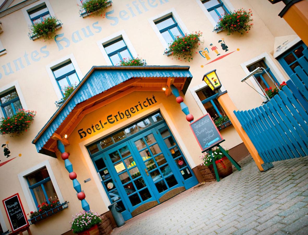 Hotel Erbgericht Buntes Haus Seiffen Buitenkant foto